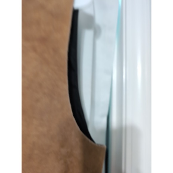 Tribes Suede Tan Leather‎ Vest Mens XL Metal Snaps Lined Cowboy Western - Picture 4 of 9